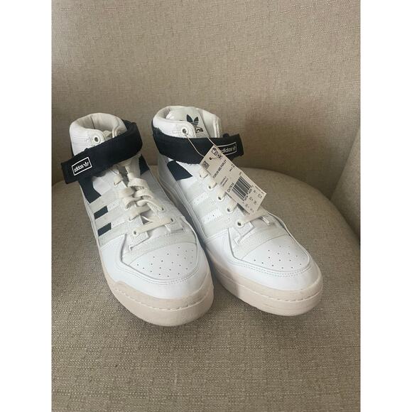 Mens Adidas Forum Mid Parley Casual Sneaker Cloud White Core Black New main image 6